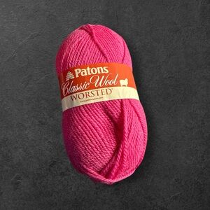 Patons classic wool worsted magenta 100 g new pure wool